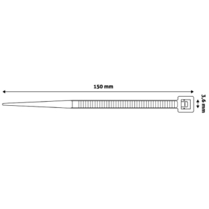 ECT-150W - Nylon cable tie